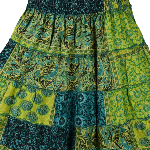 Jupe Longue 2 en 1 Patchwork Hippie