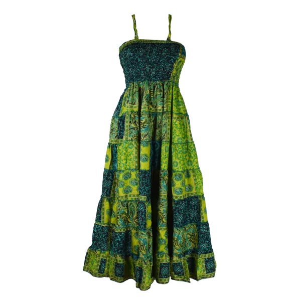 Jupe Longue 2 en 1 Patchwork Hippie