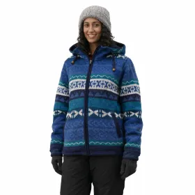 Veste Monko Artisanale - 100% Laine du Népal & Doublure Polaire Bleue