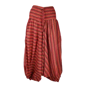 Sarouel Mixte Niali Coton Rayé Rouge