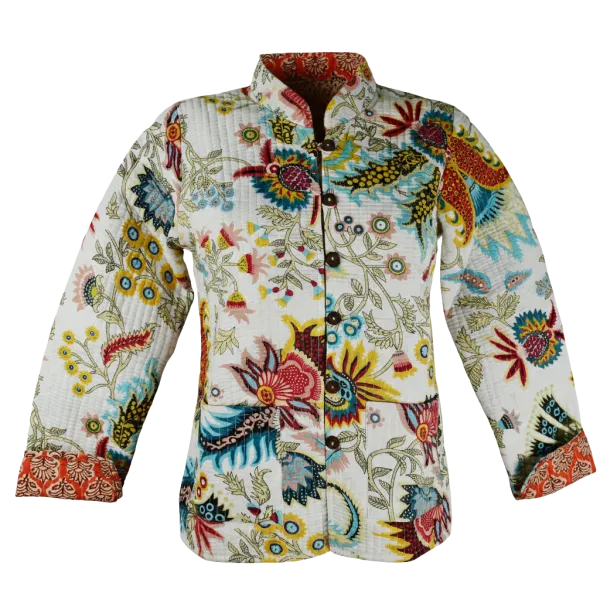 Veste Matelassée Réversible en Coton "Double Face"