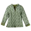 Veste Matelassée Réversible "Jardin d'Anis & Géométrie Olive"