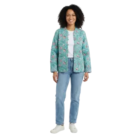 Veste Matelassée Réversible "Douceur Menthe & Mandalas Azur"