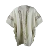Veste Poncho Ajourée "Esprit Nomade" - Coton Artisanal & Block Print