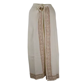 Pantalon Portefeuille en Coton Slub "Sérénité Ethnique"