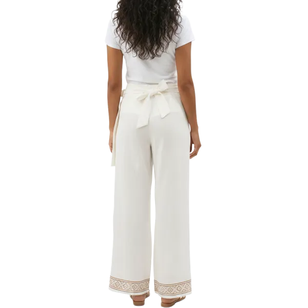Pantalon Portefeuille en Coton Slub "Sérénité Ethnique"