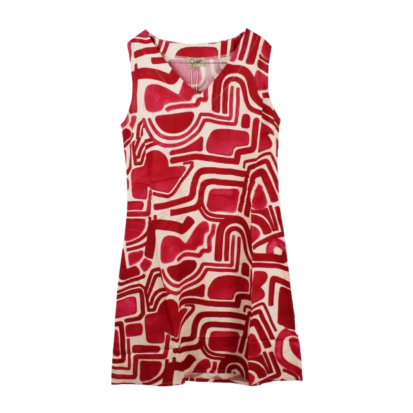 Robe Courte en Viscose "Éclat Graphique"