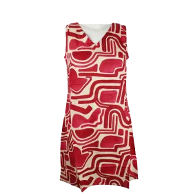 Robe Courte en Viscose "Éclat Graphique"