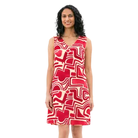 Robe Courte en Viscose "Éclat Graphique"