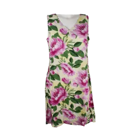 Robe Courte en Viscose "Bouquet de Printemps"