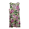 Robe Courte en Viscose "Bouquet de Printemps"