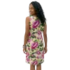 Robe Courte en Viscose "Bouquet de Printemps"
