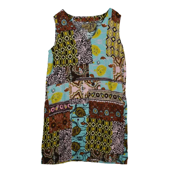 Robe Courte en Viscose "Mosaïque Bohème"