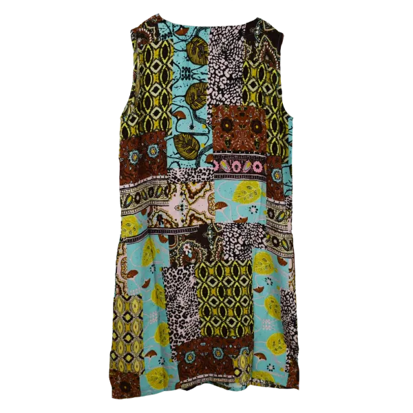 Robe Courte en Viscose "Mosaïque Bohème"