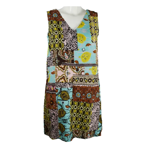 Robe Courte en Viscose "Mosaïque Bohème"