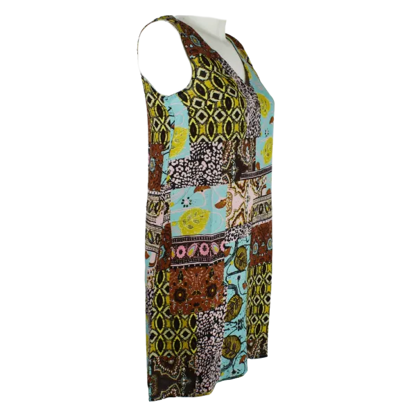 Robe Courte en Viscose "Mosaïque Bohème"