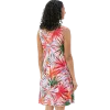 Robe Courte en Viscose "Jungle Flamboyante"