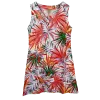 Robe Courte en Viscose "Jungle Flamboyante"