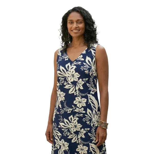 Robe Courte en Viscose "Nuit de Jasmin"