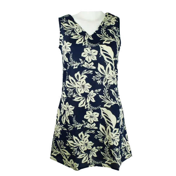 Robe Courte en Viscose "Nuit de Jasmin"