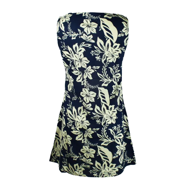 Robe Courte en Viscose "Nuit de Jasmin"