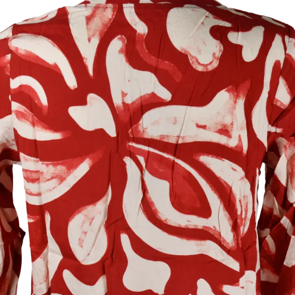 Robe Courte / Tunique en Viscose "Jardin Graphique"