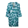 Robe Courte / Tunique en Viscose "Jardin Graphique"
