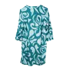 Robe Courte / Tunique en Viscose "Jardin Graphique"