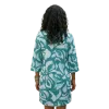 Robe Courte / Tunique en Viscose "Jardin Graphique"