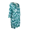 Robe Courte / Tunique en Viscose "Jardin Graphique"