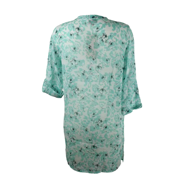 Robe-Tunique en Coton "Jardin de Turquoise"