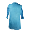 Tunique en Voile de Coton "Lagune Azur" - Effet Tie & Dye