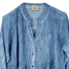 Tunique en Voile de Coton "Lagune Azur" - Effet Tie & Dye