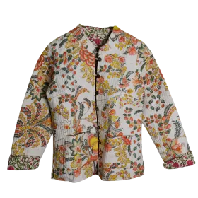 Veste Matelassée Réversible "Jardin d'Orient" - Modèle Souria