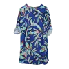 Robe Fluide en Viscose Fleurie "Jardin Indigo"