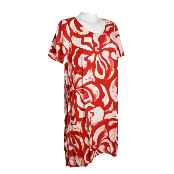 Robe-Tunique Asymétrique Graphique "Labyrinthe Botanique"