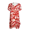 Robe-Tunique Asymétrique Graphique "Labyrinthe Botanique"