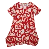 Robe-Tunique Asymétrique Graphique "Labyrinthe Botanique"