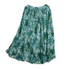 Jupe Longue en Voile Froissé "Aquarelle d'Orient"