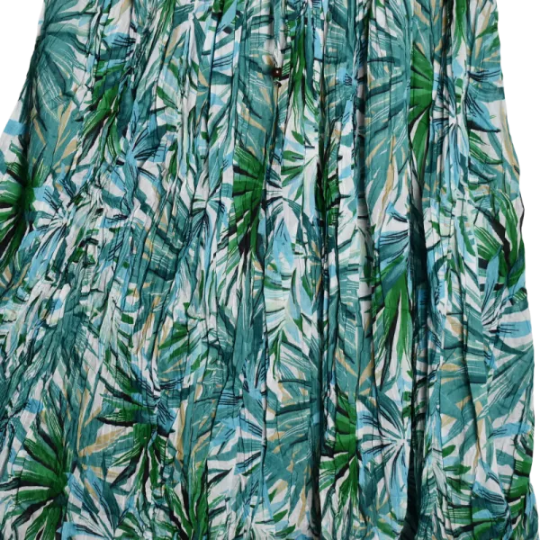 Jupe Longue en Voile Froissé "Aquarelle d'Orient"