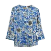Chemisier Artisanal en Coton Indien "Azur & Sable"