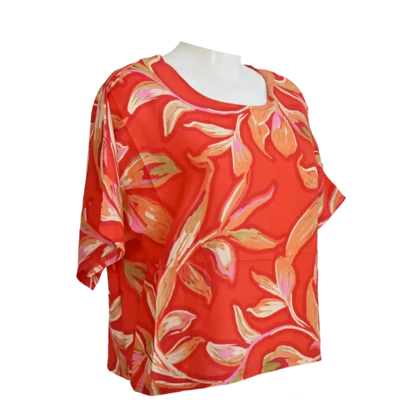 Top en Viscose "Jardin des Sens" - Motif Floral - S au XL