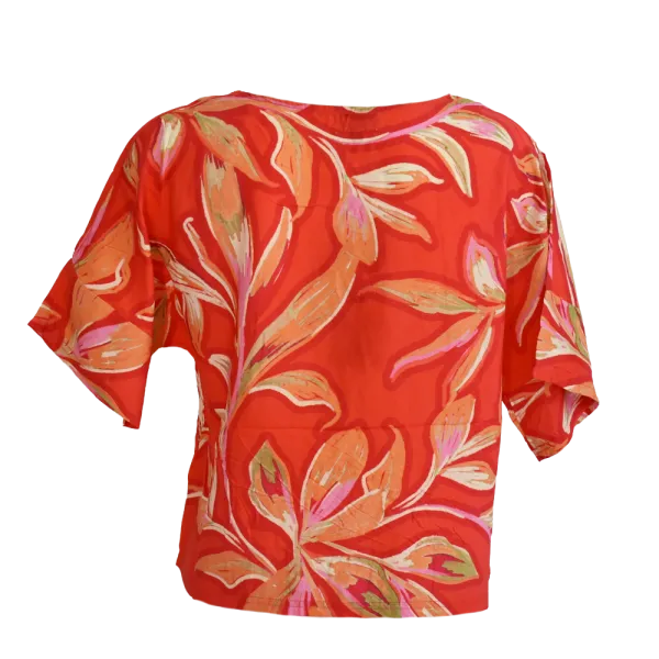 Top en Viscose "Jardin des Sens" - Motif Floral - S au XL