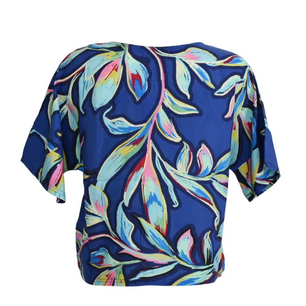 Top en Viscose "Jardin des Sens" - Motif Floral - S au XL