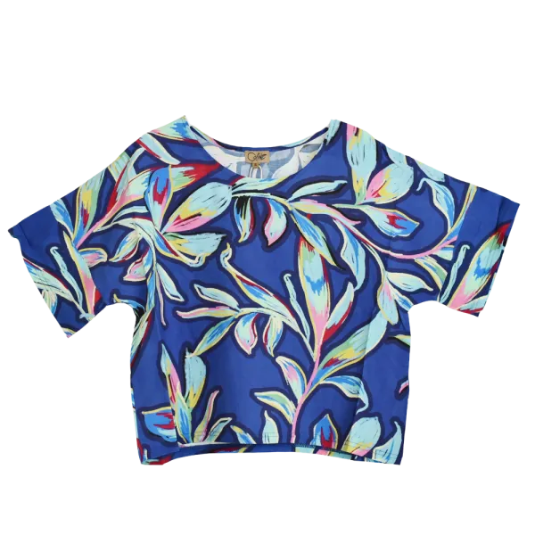 Top en Viscose "Jardin des Sens" - Motif Floral - S au XL