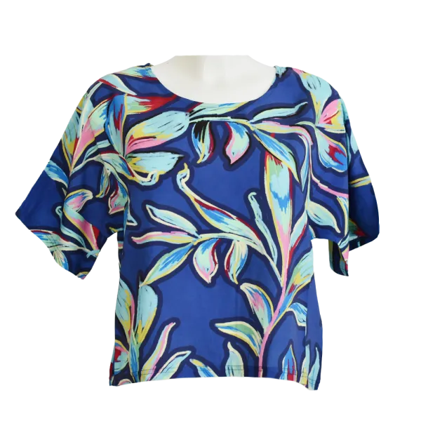 Top en Viscose "Jardin des Sens" - Motif Floral - S au XL