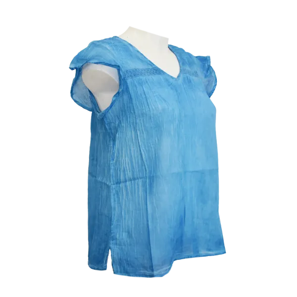 Top en Voile de Coton Esprit Tie-Dye