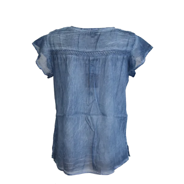Top en Voile de Coton Esprit Tie-Dye