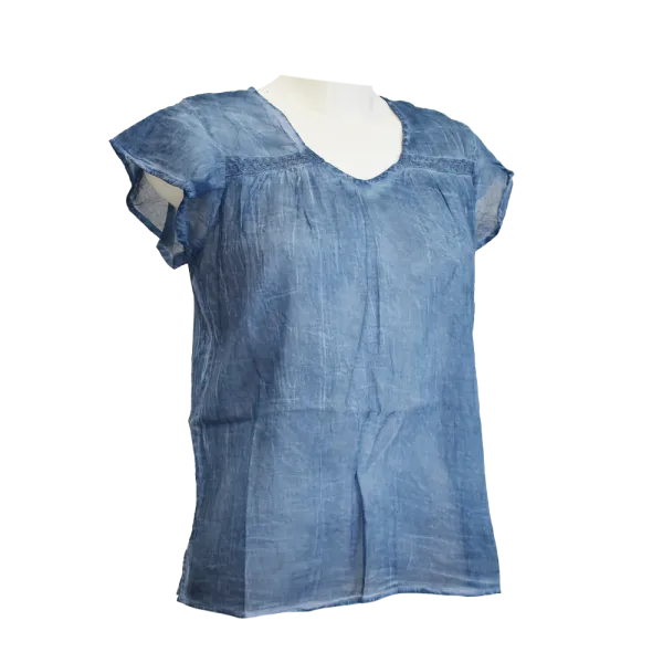 Top en Voile de Coton Esprit Tie-Dye