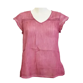 Top en Voile de Coton Esprit Tie-Dye